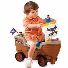 A pirate is a person who commits warlike acts at sea without the authorization of any nation. Pirate Ship Kids Toy Play N Scoot Pirate Ship Little Tikes
