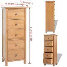 We did not find results for: Brown Oakwood Tallboy Chest 5 Drawers Extra Tall Design 115cm Storage Cabinet Ebay