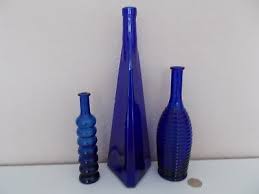 Decorative Blue Glass Bottles Pips Trip