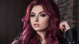 red purple hair color