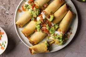 rolled and baked en or beef tacos