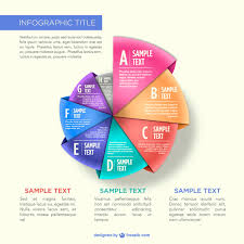 Origami Pie Chart Infographic Vector Free Download