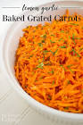 baked grated carrots