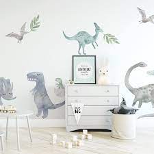 Watercolour Dinosaurs Wall Decal Set
