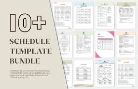 21 study schedule templates pdf docs