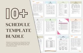 14 basketball schedule templates