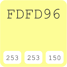 Pastel Yellow Fdfd96 Hex Color Code Schemes Paints