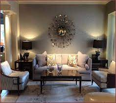 how to decorate large wall above sofa