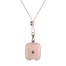 Airpod carrying clip provides a smooth texture through a s. Airpods Leather Case Rose Nude Adjustable Necklace Woodcessories 39 90