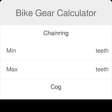 Bike Gear Calculator Omni