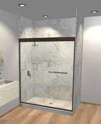 Custom Cut Sliding Glass Shower Door