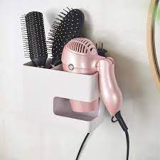 hair dryer holder rack wall mounted