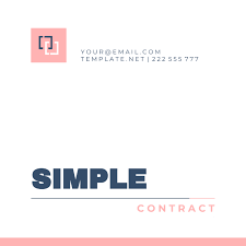 free contract templates exles