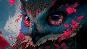 ai generated wallpaper 4k magic owl