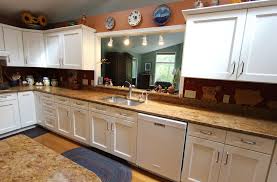 white refaced kitchen cabinets with new