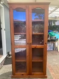 Free Solid Wooden Cupboard With Glass