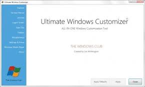 ultimate windows customizer customize