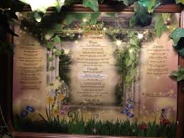 secret garden restaurant menu picture