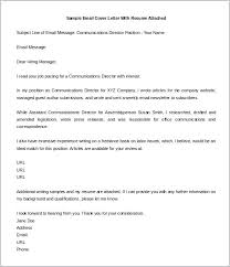 Cover Letter With Cv Attached Sample