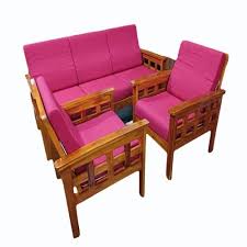 teak wood 5 seater wooden sofa