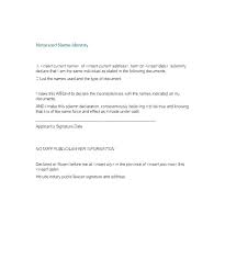 Free Notarized Letter Template Notary Form Professional Templates