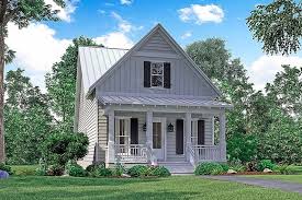 Narrow Lot Country Cottage Home Design