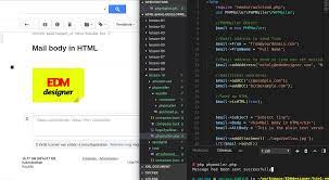 sending html email templates using php