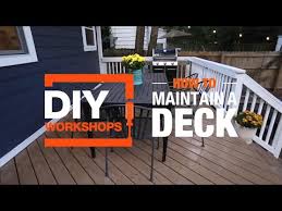 how to maintain a deck the