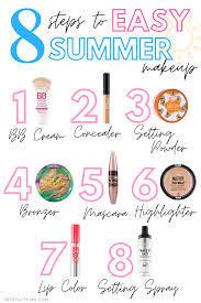 8 steps to easy summer makeup