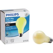 Philips Lighting Co 2 Pack 60w Yel Bug Bulb 415810 Walmart Com Walmart Com
