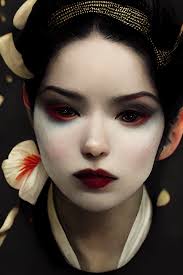 young anese geisha oshiroi makeup