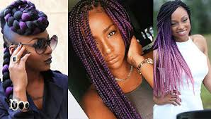 You don't have to pick just one! Purple And Black Box Braids New Natural Hairstyles