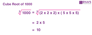 how to find the cube root of 1000