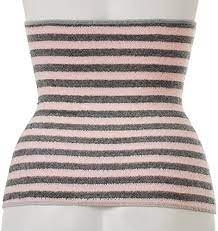 Amazon.com: Binchotan Haramaki Body Warmer Belt Japan Bico Stripes Light  Grey Baby Pink : Clothing, Shoes & Jewelry