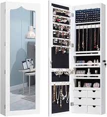 Charmaid 5 Leds Mirror Jewelry Armoire