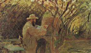 Manet Painting In Monet S Garden In