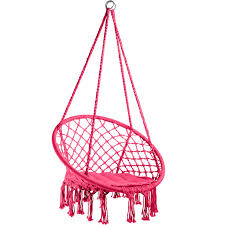 Ohuhu hammock chair hanging chair swing with heavy duty hanging hardware kit, indoor macrame swing chairs 100% cotton rope for bedrooms balcony, christmas idea gifts for girls (cushion not included). Shop Cheap Hanging Chair Jane Online Tectake