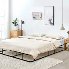 gymax 9 queen size bed frame low
