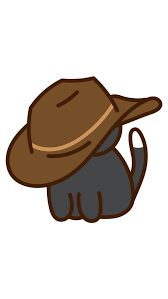 Cat In Cowboy Hat Sticker Cowboy Hats