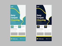 carpet cleaning roll up banner design