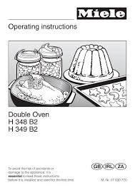 Operating Instructions Double Oven H