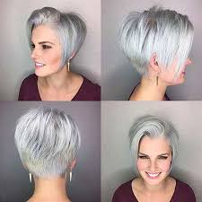 The glossy yet edgy, give your pixie. 23 Grey Short Hairstyles For A New Look Crazyforus