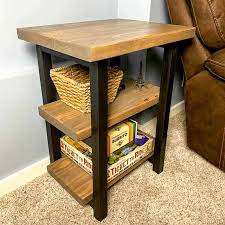 Diy Rustic End Table With Plans The