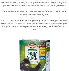 envirokidz gorilla munch organic corn