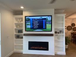 Shiplap And Wall Mounted Tv