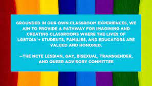 Lgbta stands for lesbian, gay, bisexual, transgender, and asexual/aromantic. Creating Lgbtqia Affirming Classrooms And Schools Ncte