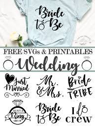 Free Wedding Svgs Printables And Clipart The Girl Creative Cricut Free Cricut Cricut Tutorials
