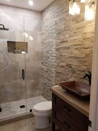 Stone Shower Walls Stone Tile Bathroom