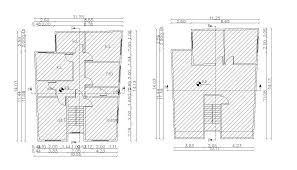 Autocad House Floor Plan Cad Drawing