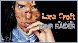 lara croft makeup from raise of the